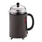   Nero Thermal Neoprene 12 Cup French Press Coffee Coat, Gray, NEW