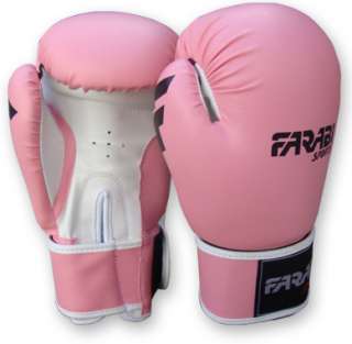 TOP QUALITY SYNTHETIC LEATHER BOXING GLOVES PINK  