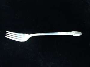 1847 ROGERS BROS IS FIRST LOVE DINNER FORK 1937 SILVER PLATE 