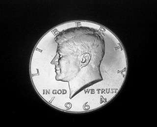 BU 1964 Silver Kennedy Half Dollar From Bank Roll   A  