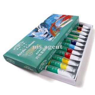 12 Color Fountain Pen Painting Pigment For nail Art J23  