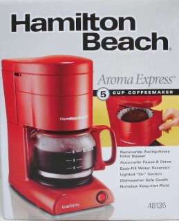   Beach 48135 Dcm 2 To 5 Cup Auto Drip Coffee Maker 040094481354  