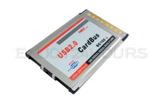 PCMCIA to USB 2.0 Card Bus 480M 2 Port HUBs Inside hide  
