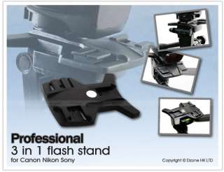 Professional 3 in 1 Flash Stand for Canon Nikon Sony