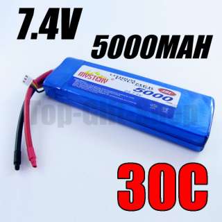 4v 5000mah 30c lipo 2s 7 4 volt rc battery for car boat mn759