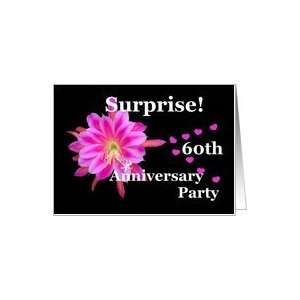  60th Anniversary Surprise Party Invitation Card Health 