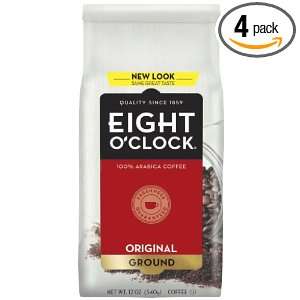 Eight OClock Coffee, Original Ground, 12 Ounce Bag (Pack of 4)