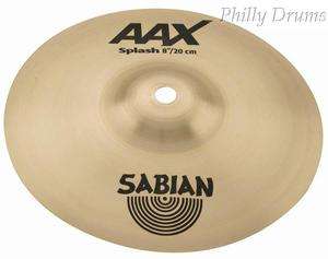 Sabian AAX 8 Splash Cymbal Brilliant Audio 20805XB  