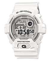 Shock Watch, Mens Digital White Resin Strap 46mm G8900A 7