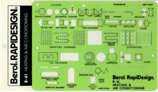 Berol Rapidesign Template Heating Air Conditioning R 41  