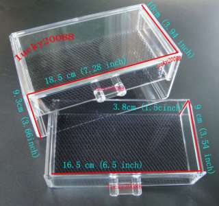 Acrylic Cosmetic Organizer Makeup case Holder+2 DRAWER Storage Cube 