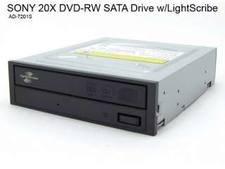Sony AD 7201S 20X DVD+/ RW Dual LayerSATA (Serial ATA) Drive with 