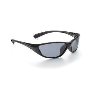 Zoom Discover Sunglasses Black plastic wrap with rubberized nose and 
