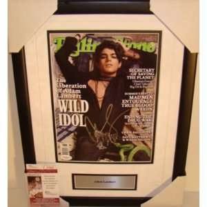  New Adam Lambert SIGNED Framed Rolling Stone Mag JSA 
