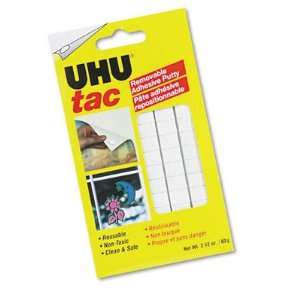  UHU Tac Adhesive Removable and Reusable Putty, Nontoxic, 2 