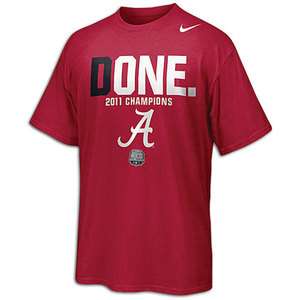 Nike Alabama Crimson Tide National Championships DONE T Shirt  