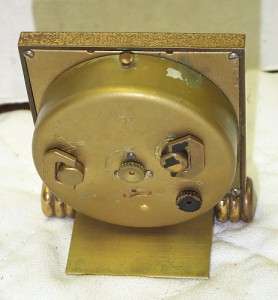 Antique Vtg MINOX Swiss 8 Day Brass Alarm Clock Imhof Angelus 