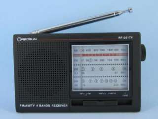   fm am tv sound pocket radio receiver black 100 % new mini size