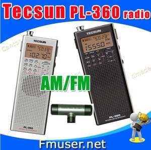 Tecsun PL 360 portable digital DSP AM/FM/shortwave PLL radio receiver 