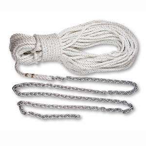 Lewmar Premium 3 Strand Anchor Rodes 1/2 x 300 with 15 Chain  