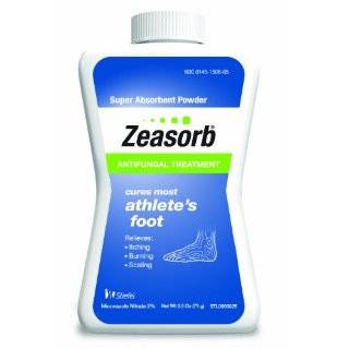 Zeasorb Super Absorbant Antifungal Powder, Foot Care, 2.5 Ounce 