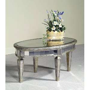  Oval Cocktail Table by Bassett Mirror Company   Antique 