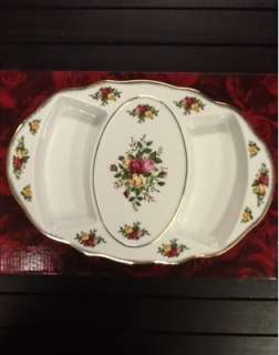 ROYAL ALBERT Old Country Roses Appetizer Tray New W/ BOX  