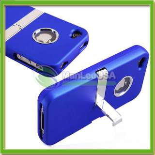   Best New COVER CASE W/ CHROME STAND FOR Apple iPhone 4G 4g US in Stock