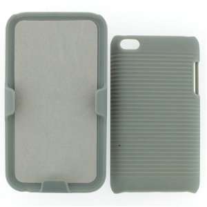 APPLE IPOD TOUCH 4 4TH GENERATION COMBO HOLSTER COVER CASE GRAY Cell 