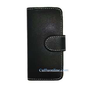  Leather Case with LCD Cover   Book   Black Color for Apple Ipod 