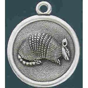  Armadillo Pewter Fan Pull with 6 inch Chain