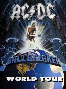 ACDC, Ballbreaker World Tour, Numbered Print AC/DC Rare Poster 18 x 24 