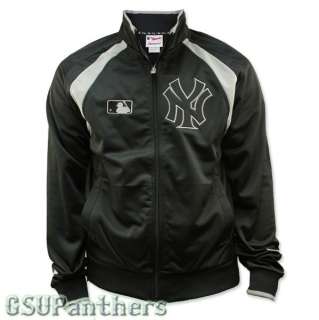 NY Yankees Therma Base Authentic Collection Black TRACK JACKET Mens 