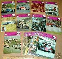 Sportscaster Auto Racing Rare 120 complete vintage 1970s card set 