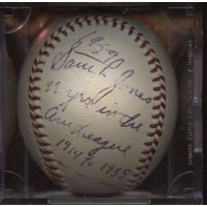 Sam Jones Signed Baseball   1959 Single JSA LOA   Autographed 