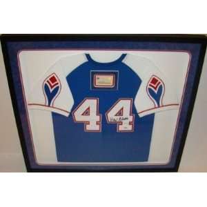 Signed Hank Aaron Jersey   NEW Framed MN STEINER   Autographed MLB 