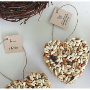Bird Seed Heart Wedding Favors, Bridal Shower Favors, Centerpiece 