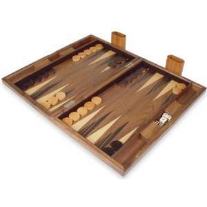  Pinwheel Walnut Backgammon Set Toys & Games