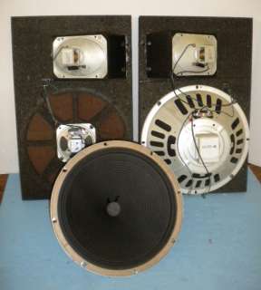 Vintage  Silvertone Stereo Speaker Baffles w/ 12 Alnico Woofers 