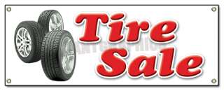 TIRE SALE BANNER SIGN shop used tires signs  