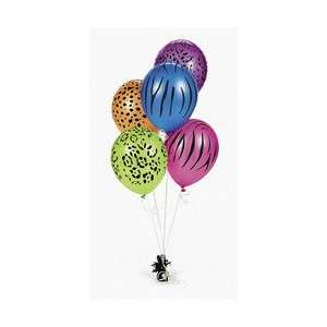  Neon Animal Print Balloons (50pcs) Toys & Games