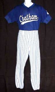 RAWLINGS BASEBALL UNIFORM CHATHAM AS SUMMER CATCH 2001  