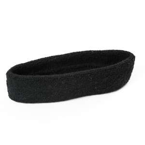Basketball Tennis Sport Cotton Headband Sweatband Black  