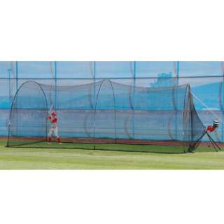 BaseHit Pitching Machine & PowerAlley Batting Cage  