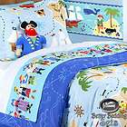 Boy Pirate Ship Full Hugger Comforter Kid Bedding Set  