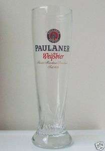 World Famous PAULANER BEER GLASS   Collectible   10  