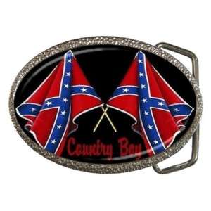 Country Boy South Confederate Flag Belt Buckle New  