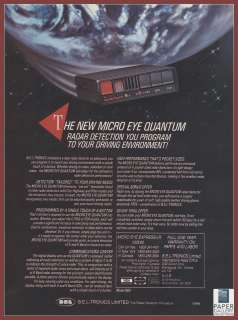 1986 BELTronics Micro Eye Quantum Car Radar Detector Electronics 