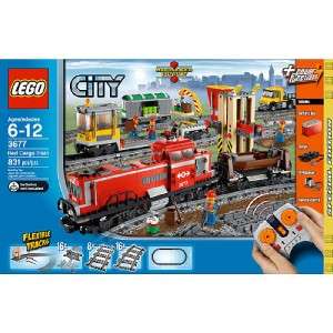 NEW 3pc LEGO CITY Motorized RC Cargo Train Set 7939 Passenger 7938 