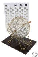 PROFESSIONAL BINGO CAGE SET (with ping pong balls)  